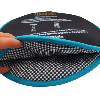 Tortilla Warmer Pouch Microwaveable X-Large - 12 Inch Diameter | Perfect for Heating  Tortillas, Pizza, Bread& more